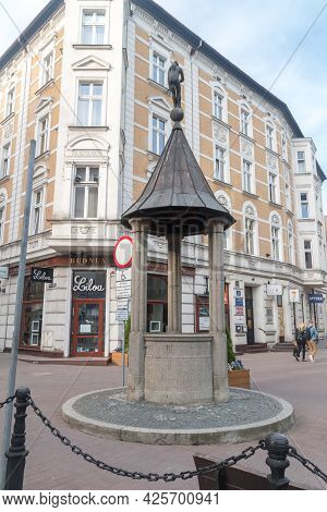 Gorzow Wielkopolski, Poland - June 1, 2021: The Witches' Well.