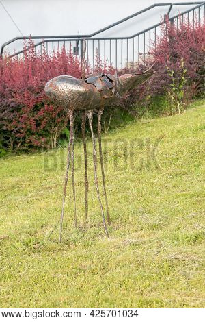 Gorzow Wielkopolski, Poland - June 1, 2021: Art Near Observation Tower Dominanta.