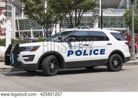 Cincinnati - Circa July 2021: Cincinnati Police Department Vehicle. The Cpd Police Department Is The