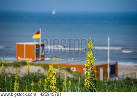 26 June 2021, The Hague, Netherlands, Rescue Guard, House,  On The Bathing Area No.4 Or Strandslag, 