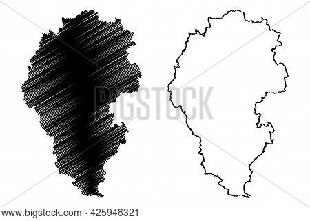 Vicenza Province (italy, Italian Republic, Veneto Or Venetia Region) Map Vector Illustration, Scribb