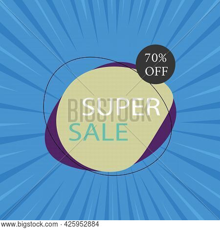Percentage Discount Banner Icon.10 20 30 40 50 60 70 80 90 Percent Sale. Vector Illustration Eps 10