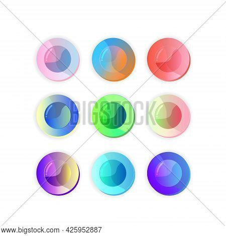 Bright Gradient Buttons For Mobile Game And Web Ui Intreface
