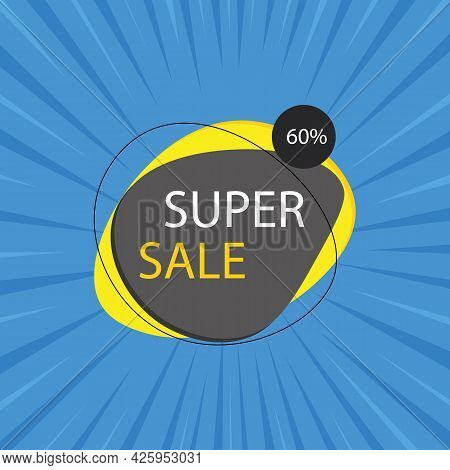 Percentage Discount Banner Icon.10 20 30 40 50 60 70 80 90 Percent Sale. Vector Illustration Eps 10