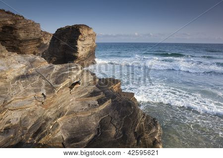 Praia do catedrais, Ribadeo, Lugo, Espanha