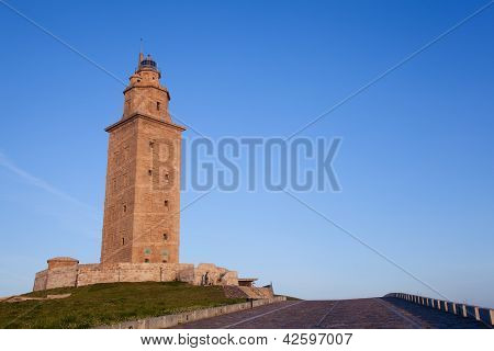 Hercules Tower, La Coruï¿½a, Galicia, Spain