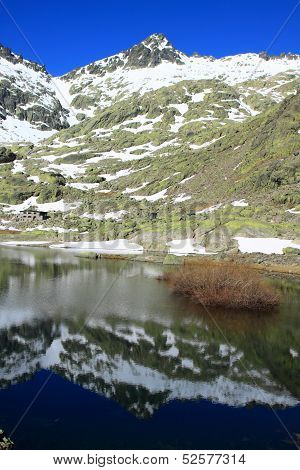 Big lagoon in Gredos`s mountain, Spain