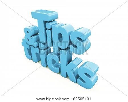 Tips and tricks icon on a white background. 3D illustration.