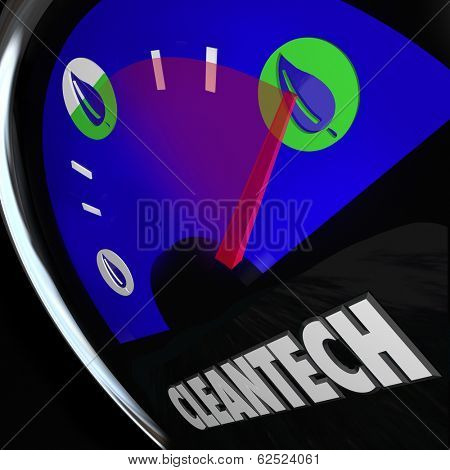 Cleantech Energy Power Gauge Natural Energy Renewable Resources