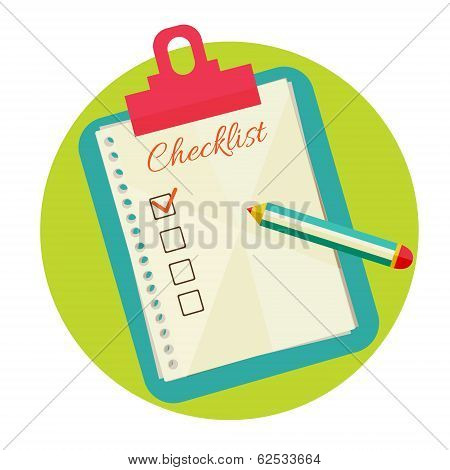 Vector illustration of check list