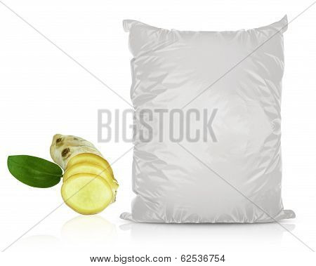 White Blank Foil Food Bag