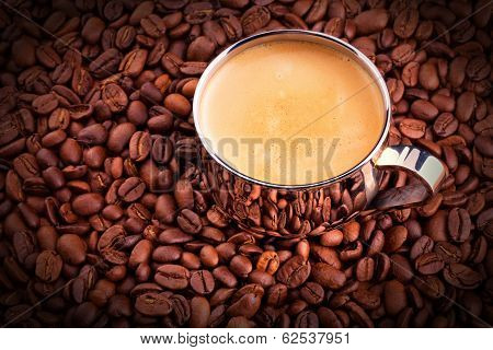 cup of Coffee with beans