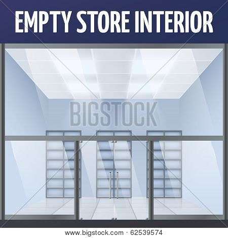 Empty store interior