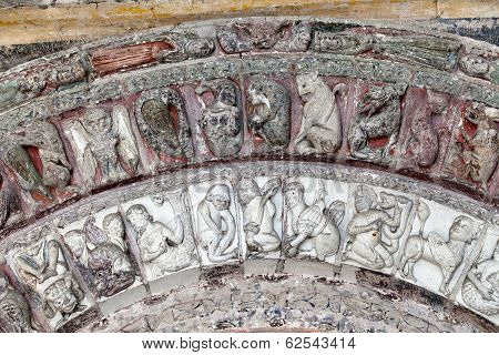 Collegiale St-Ours beside castle of Loches. Loire Valley France