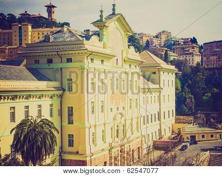 Retro Look Albergo Dei Poveri Genoa Italy