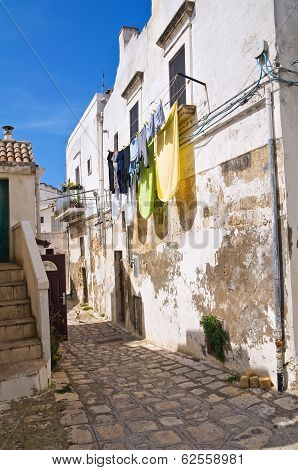 Alleyway. Montescaglioso. Basilicata. Italy.