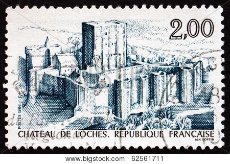 Postage Stamp France 1986 Loches Chateau