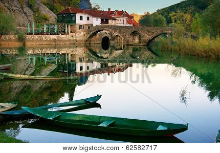 Boats At Crnojevica River, Montenegro