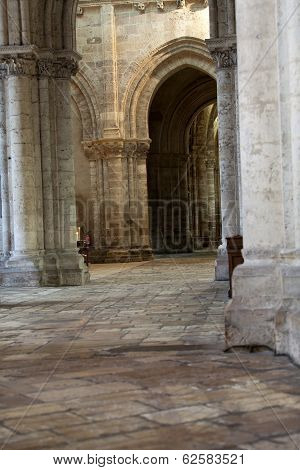Blois - The interior of St-Nicolas church. Loire Valley France
