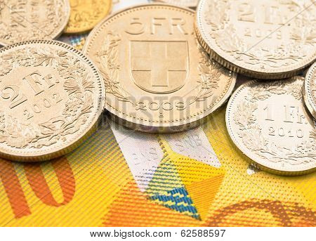 Swiss money.