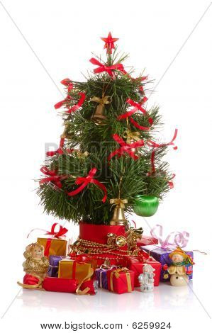 Abeto de Navidad adornado