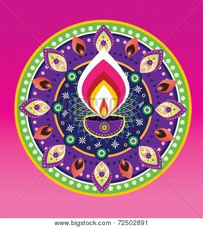 Diwali candle light