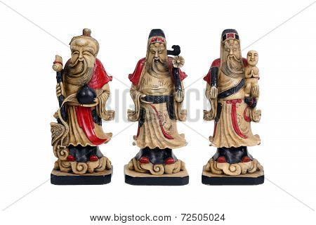 Chinese Lucky Gods, Fu Lu Shou.