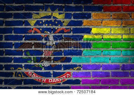 Dark Brick Wall - Lgbt Rights - North Dakota