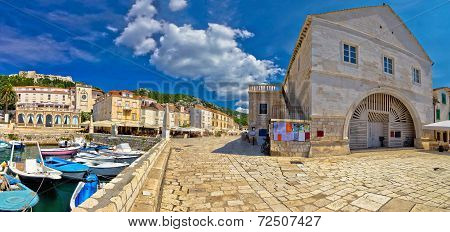Island Of Hvar Old Waterfront View