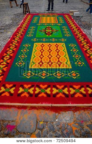 easter carpets in antigua guatemala