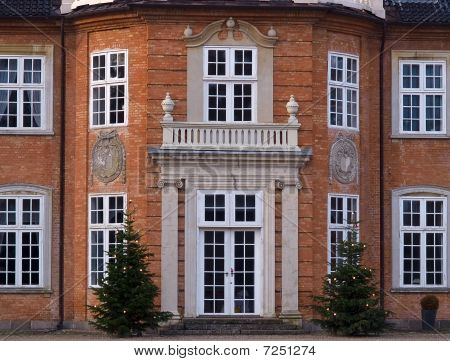 Detaljerne i en stor smuk Mansion House ejendom Danmark