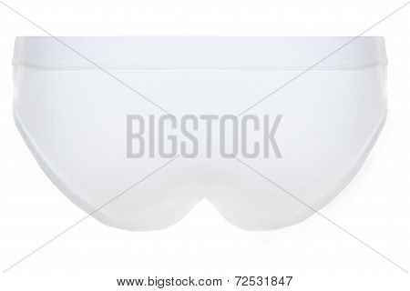 Rear View Of White Bikini Brief Underwear