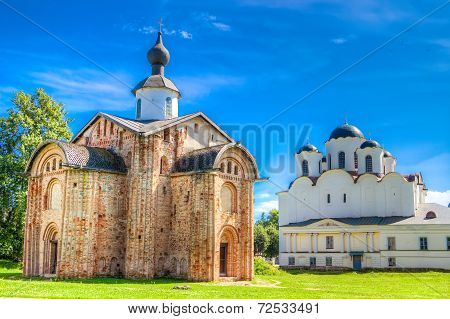 Russia Veliky Novgorod Church  St Paraskeva Speculations Dvorishche Cathedral Of St. Nicholas