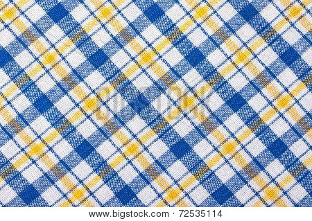 Checkered Textile Background