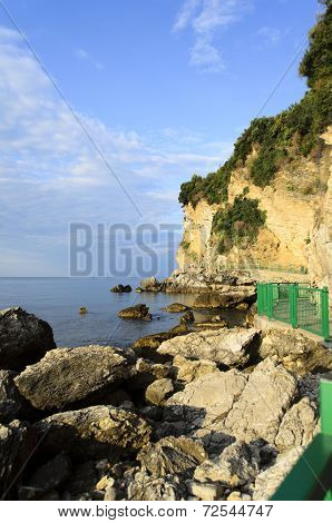 road near the sea