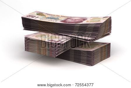 Stack Of Mexican Pesos