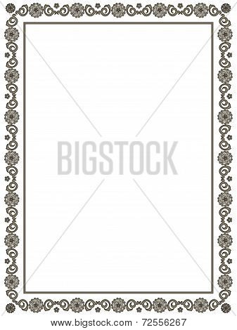 Frame with ornament