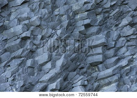 Hanging Basalt Columns As Background