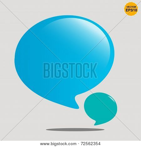 Bubble Balloons Quote. Vector Background
