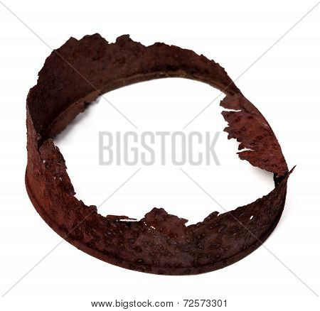 Frame Of Old Rusty Tin Can