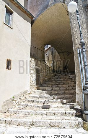Alleyway. Pietragalla. Basilicata. Southern Italy.