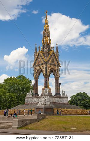 The Albert Memorial in Kensington Gardens,
