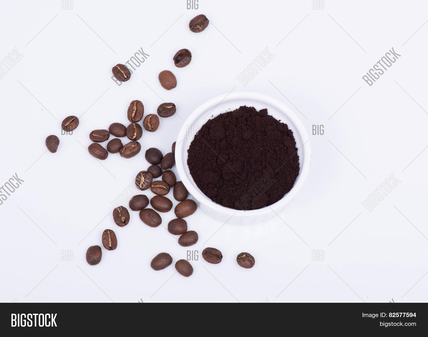 Coffee Beans Ground Image & Photo (Free Trial) Bigstock