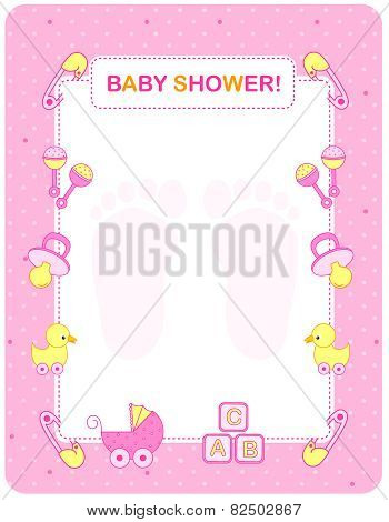 Baby Shower Invitation For Girl