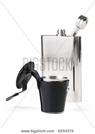 Metallic flask