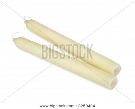 Dos velas de estearina todo