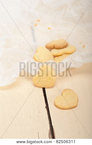 Heart Shaped Shortbread Valentine Cookies