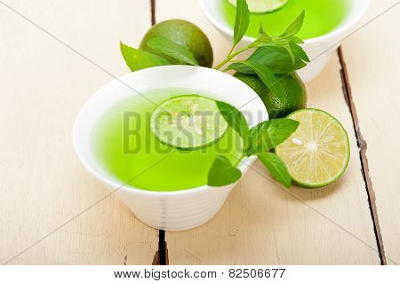 Mint Infusion Tea Tisane With Lime