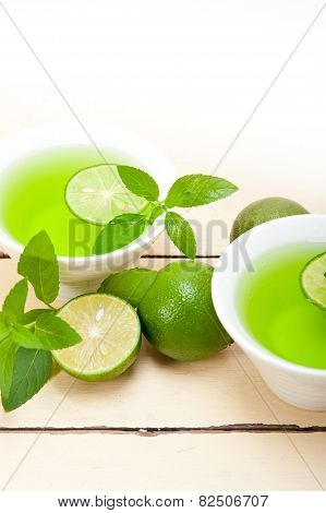 Mint Infusion Tea Tisane With Lime