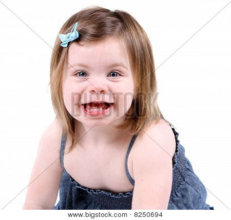 Cute little toddler girl portrait